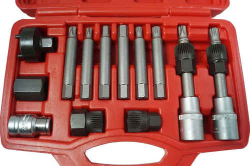 KIT DI CHIAVI PER SMONTAGGIO PULEGGIA E ALTERNATORE MOTORE AUTO 13 PEZZI Auto e Moto/Parti per auto/Alternatori Trade Shop italia - Napoli, Commerciovirtuoso.it