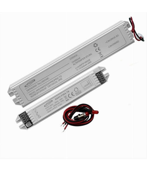 Kit Di Emergenza Per Lampade Led Da 3-40w Trasformatore Alimentatore Na03-f40a-t8