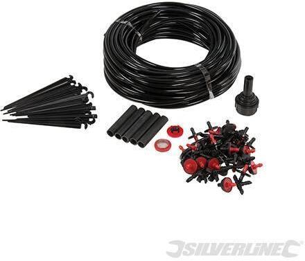 Kit di microirrigazione a goccia piante serra e giardino 71pz Silverline