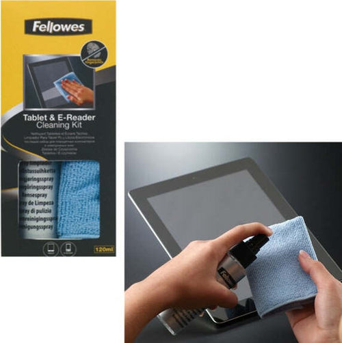 Kit di pulizia per Tablet ed EBook - Fellowes Cancelleria e prodotti per ufficio/Archivio ufficio e accessori per scrivania/Pulizia ufficio/Salviette e tamponi detergenti Eurocartuccia - Pavullo, Commerciovirtuoso.it
