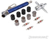 Kit di riparazione per valvola di pneumatici Silverline 14 pezzi