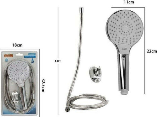 Kit Doccetta 69330 Doccino Soffione Bagno Doccia Tasto Select Laccio 1,8mt Staffa Casa, arredamento e bricolage > Accessori Bagno > Soffioni Doccia Trade Shop italia - Napoli, Commerciovirtuoso.it