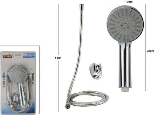 Kit Doccetta Bagno Doccino Tondo Soffione Doccia Con Laccio 1,8mt Staffa 69043 Casa, arredamento e bricolage > Accessori Bagno > Soffioni Doccia Trade Shop italia - Napoli, Commerciovirtuoso.it