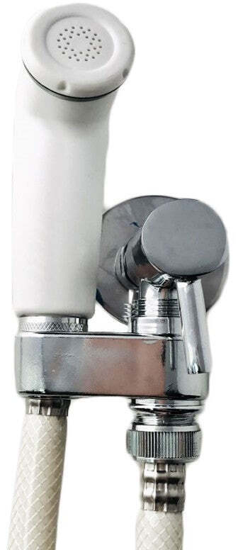 Kit doccetta bidet idroscopino con rubinetto e gancio girevole