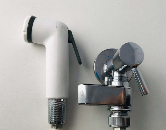 Kit doccetta bidet idroscopino con rubinetto e gancio girevole
