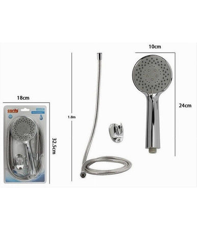 Kit Doccetta Doccino Multigetto Soffione Doccia Laccio 1,8mt Staffa Bagno 69324