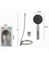 Kit Doccetta Doccino Rotondo Soffione Bagno Doccia Con Laccio 1,8mt Staffa 69296
