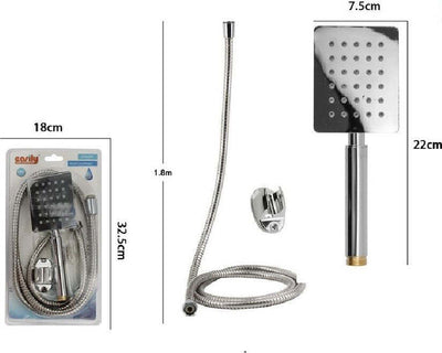 Kit Doccetta Doccino Soffione Bagno Doccia Rettangolare Laccio 1,8mt 69336 Staffa Casa, arredamento e bricolage > Accessori Bagno > Soffioni Doccia Trade Shop italia - Napoli, Commerciovirtuoso.it