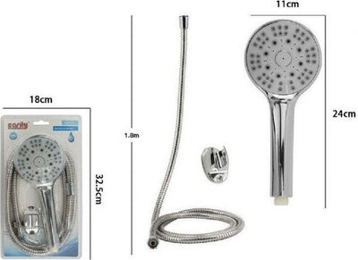 Kit Doccetta Doccino Soffione Bagno Doccia Tonda Con Laccio 1,8 Mt Staffa 69316 Casa, arredamento e bricolage > Accessori Bagno > Soffioni Doccia Trade Shop italia - Napoli, Commerciovirtuoso.it