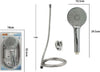 Kit Doccetta Doccino Soffione Bagno Doccia Tonda Laccio 1,8 Metri Staffa 69318 Fai da te/Attrezzature per cucine e bagni/Attrezzature per bagni/Docce e componenti doccia/Filtri supporti e soffioni doccia/Telefoni doccia Trade Shop italia - Napoli, Commerciovirtuoso.it
