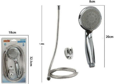 Kit Doccetta Doccino Soffione Bagno Doccia Tondo Laccio 1,8 Metri Staffa 69344 Casa, arredamento e bricolage > Accessori Bagno > Soffioni Doccia Trade Shop italia - Napoli, Commerciovirtuoso.it