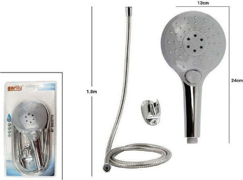 Kit Doccetta Doccino Soffione Tondo Doccia Con Laccio 1,8mt Staffa 69110 Bagno Casa, arredamento e bricolage > Accessori Bagno > Soffioni Doccia Trade Shop italia - Napoli, Commerciovirtuoso.it