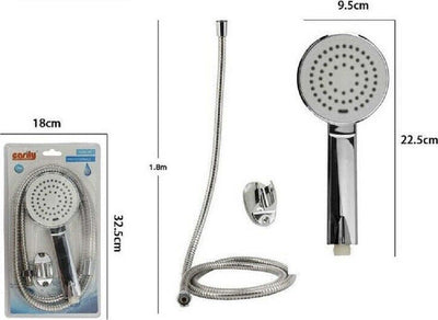 Kit Doccetta Doccino Soffione Tondo Doccia Con Laccio 1,8mt Staffa 69334 Bagno Casa, arredamento e bricolage > Accessori Bagno > Soffioni Doccia Trade Shop italia - Napoli, Commerciovirtuoso.it
