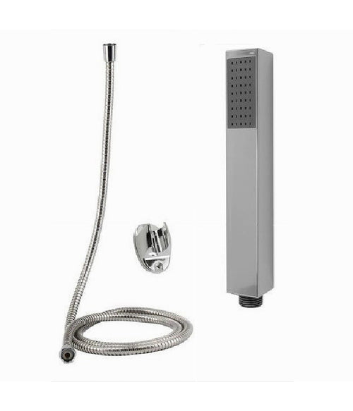 Kit Doccetta Doccino Squadrata Bagno Soffione Doccia Laccio 1,8 Mt Staffa 69302