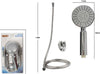 Kit Doccetta Doccino Tondo Soffione Doccia Con Laccio 1,8 Mt Staffa Bagno 69071 Casa, arredamento e bricolage > Accessori Doccia > Soffioni Doccia Trade Shop italia - Napoli, Commerciovirtuoso.it