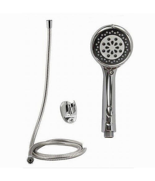 Kit Doccetta Rotonda Doccino Soffione Doccia Con Laccio 1,8mt Staffa Bagno 69300