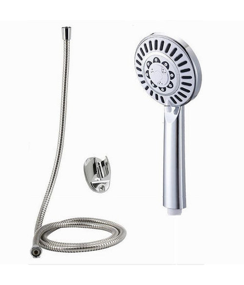 Kit Doccetta Soffione Con Tubo 1.8mt Staffa Doccia Bagno Universale Cromato 59261