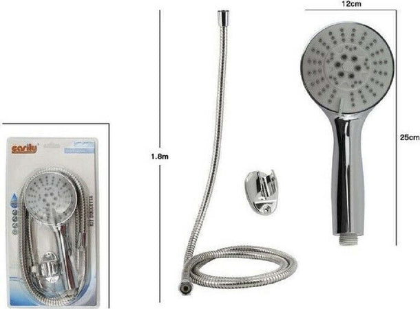 Kit Doccetta Tonda Bagno Doccino Soffione Doccia Con Laccio 1,8mt Staffa 69106 Casa, arredamento e bricolage > Accessori Bagno > Soffioni Doccia Trade Shop italia - Napoli, Commerciovirtuoso.it