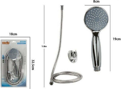 Kit Doccetta Tonda Doccino Bagno Soffione Doccia Con Laccio 1,8mt Staffa 69114 Casa, arredamento e bricolage > Accessori Bagno > Soffioni Doccia Trade Shop italia - Napoli, Commerciovirtuoso.it