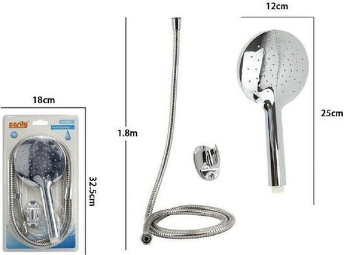 Kit Doccetta Tonda Doccino Soffione Doccia Con Laccio 1,8 Mt Staffa Bagno 59228 Casa, arredamento e bricolage > Accessori Bagno > Soffioni Doccia Trade Shop italia - Napoli, Commerciovirtuoso.it