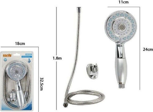 Kit Doccetta Tonda Doccino Soffione Doccia Con Laccio 1,8mt Staffa 59219 Bagno Casa, arredamento e bricolage > Accessori Bagno > Soffioni Doccia Trade Shop italia - Napoli, Commerciovirtuoso.it