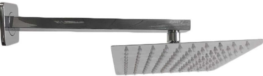 Kit Doccia con Braccio Doccia Soffione Quadrato Doccetta e Supporto