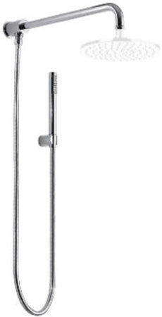 Kit doccia deviatore a pressione con doccetta minimal e braccio 30 cm