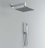 Kit Doccia Quadro 2 Completo Soffione Braccio Presa Acqua Doccetta Laccio Pvc Bagno Fai da te/Attrezzature per cucine e bagni/Attrezzature per bagni/Docce e componenti doccia/Sistemi saliscendi per vasche da bagno e docce Ogomondo - Martina Franca, Commerciovirtuoso.it
