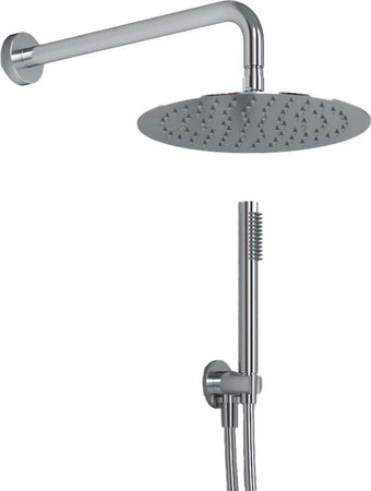 Kit Doccia Tondo 2 Completo Soffione Braccio Presa Acqua Doccetta Laccio Pvc Bagno Fai da te/Attrezzature per cucine e bagni/Attrezzature per bagni/Docce e componenti doccia/Filtri supporti e soffioni doccia/Docce fisse Ogomondo - Martina Franca, Commerciovirtuoso.it