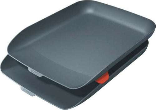 Kit doppia vaschetta portacorrispondenza Cosy - grigio - Leitz Casa e cucina/Arredamento/Studio/Mobiletti e credenze/Cassetti Eurocartuccia - Pavullo, Commerciovirtuoso.it