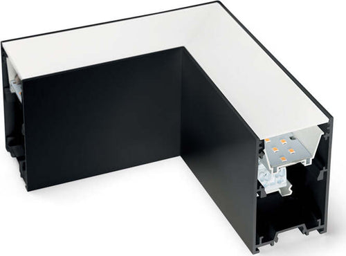 Kit-Driver-Angolare-Fluo-Alluminio-Nero-Led-8W-3000K-Luce-Calda
