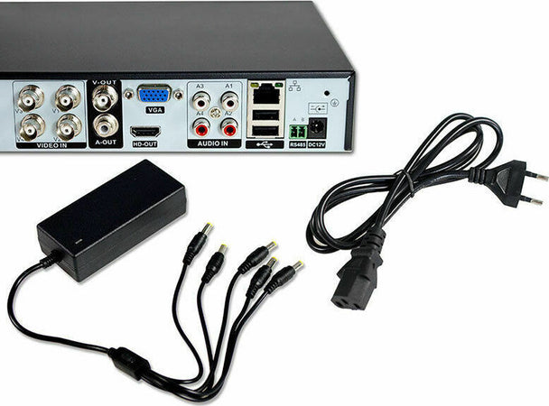 Kit-dvr-4-ch-h.264-ahd-full-hd-1080p-+-4-telecamera-ccd-ahd-3,6-mm-infrarossi