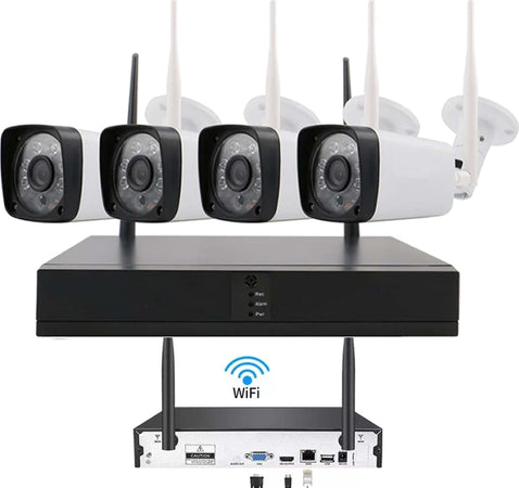 Kit Dvr Wireless Wifi 4 Canali Sistema Registrazione Cctv Hd 4 Telecamera Q-s4i Fai da te/Sicurezza e protezione/Sistemi di sicurezza domestica/Kit video per la sicurezza domestica/Sistemi di trasmissione per videosorveglianza Trade Shop italia - Napoli, Commerciovirtuoso.it