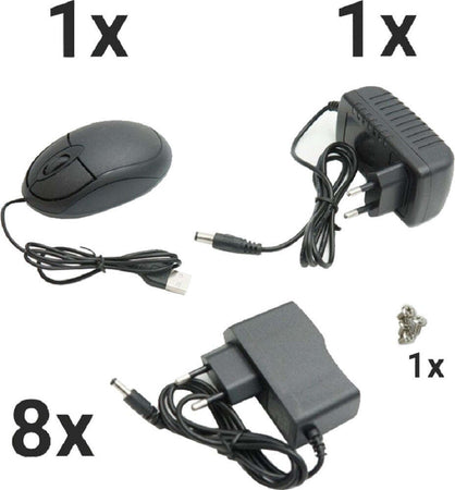 Kit Dvr Wireless Wifi 8 Canali Sistema Registrazione Cctv Hd 8 Telecamere Q-s8i Fai da te/Sicurezza e protezione/Sistemi di sicurezza domestica/Kit video per la sicurezza domestica/Kit di sorveglianza DVR Trade Shop italia - Napoli, Commerciovirtuoso.it