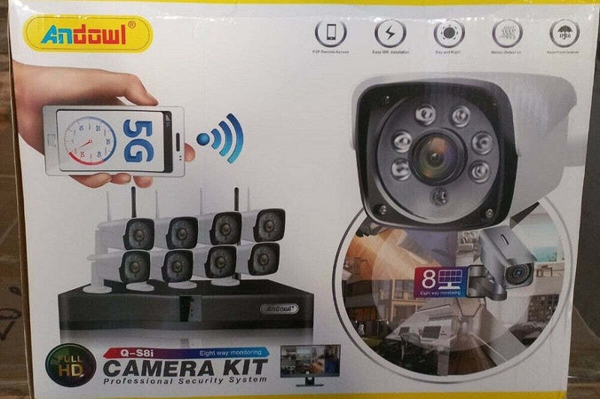 Kit Dvr Wireless Wifi 8 Canali Sistema Registrazione Cctv Hd 8 Telecamere Q-s8i Fai da te/Sicurezza e protezione/Sistemi di sicurezza domestica/Kit video per la sicurezza domestica/Kit di sorveglianza DVR Trade Shop italia - Napoli, Commerciovirtuoso.it