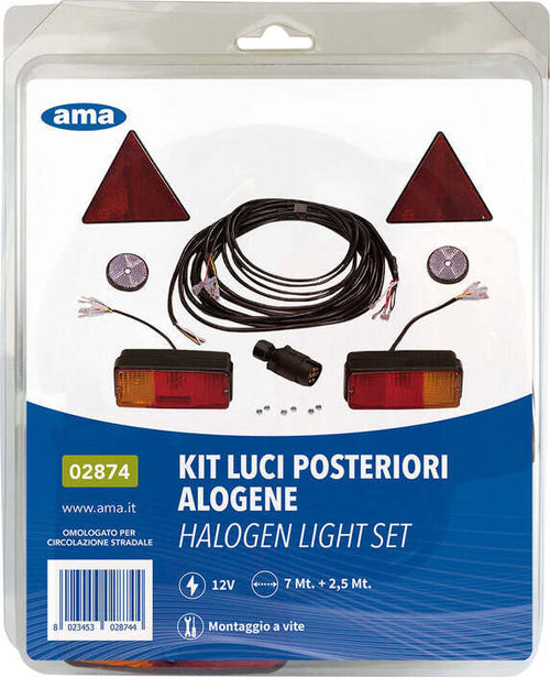 Kit fanali 12 V con cavo 5 poli Confezione da 1pz
