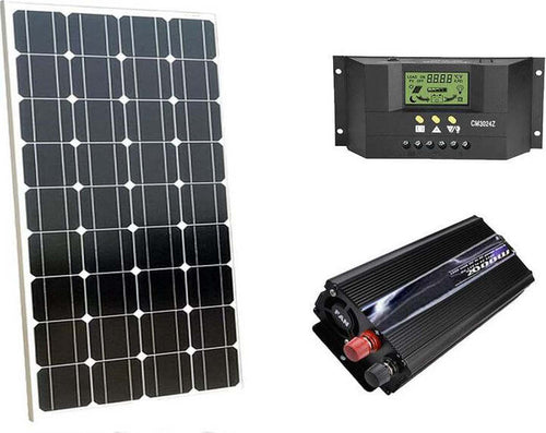 Kit fotovoltaico 1 KW giornaliero inverter 2000W Panello solare 100W Commercio Industria e Scienza/Energia solare e eolica/Sistemi ad energia solare/Sistemi off-grid Grow Up - Casoria, Commerciovirtuoso.it