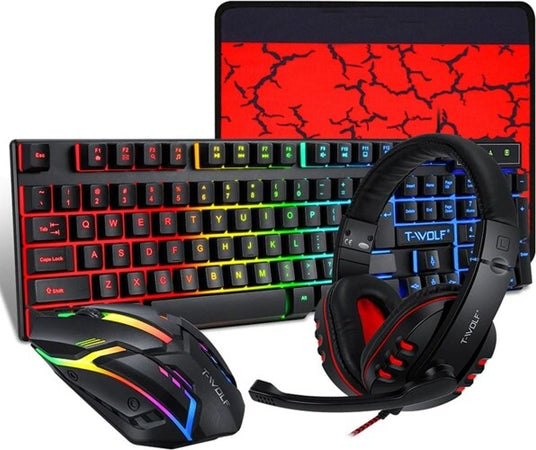 Tastiera Wireless i8 con retroilluminazione a 7 co... - Grandado Tastiera Wireless i8 con retroilluminazione a 7 co... - Grandado
