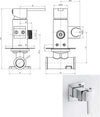 Kit idroscopino bidet in ottone con miscelatore