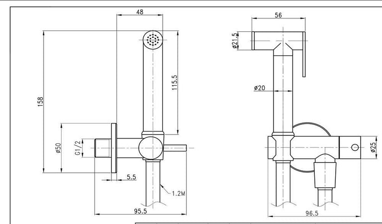Kit Idroscopino Wc Doccetta Ottone Portatile Shut-Off Monogetto Azionamento a Leva Casa e cucina/Bagno/Accessori per il bagno/Accessori per il WC/Scopini e porta scopini Ogomondo - Martina Franca, Commerciovirtuoso.it