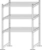 Kit iniziale scaffale - 3 ripiani - metallo - 100x60x200 cm - grigio - Paperflow Fai da te/Organizzazione casa e magazzini/Scaffalature Eurocartuccia - Pavullo, Commerciovirtuoso.it