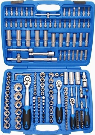 Kit Inserti + Bussole Boccole impronta torx esagonale con 3 cricchetti 171 pz Fai da te/Utensili elettrici e a mano/Utensili a mano/Chiavi e chiavi inglesi/Chiavi esagonali Trade Shop italia - Napoli, Commerciovirtuoso.it