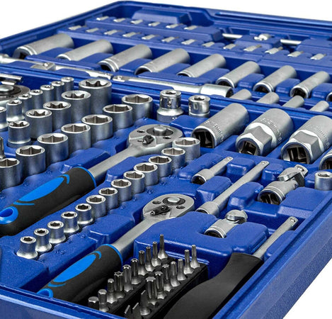 Kit Inserti + Bussole Boccole impronta torx esagonale con 3 cricchetti 171 pz Fai da te/Utensili elettrici e a mano/Utensili a mano/Chiavi e chiavi inglesi/Chiavi esagonali Trade Shop italia - Napoli, Commerciovirtuoso.it