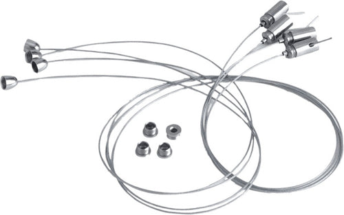 Kit Intec 6 Pezzi Cavi Di Acciaio per Pannello Ad Incasso 150cm Illuminazione/Illuminazione per interni/Lampadari lampade a sospensione e plafoniere/Plafoniere Liquidator Italia - Nicosia, Commerciovirtuoso.it