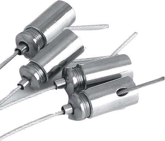Kit Intec 6 Pezzi Cavi Di Acciaio per Pannello Ad Incasso 150cm Illuminazione/Illuminazione per interni/Lampadari lampade a sospensione e plafoniere/Plafoniere Liquidator Italia - Nicosia, Commerciovirtuoso.it