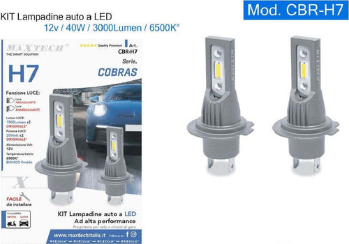 Kit Lampadine Sostituzione Lampade Auto Moto Led H7 12v 40w 3000lm 6500k Cbr-h7 Auto e Moto > Auto > Moto > Illuminazione Auto > Illuminazione e Elettronica Trade Shop italia - Napoli, Commerciovirtuoso.it