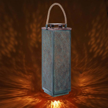Kit Lanterne decorative in metallo con portacandela decorato interno oro h 69 cm Illuminazione/Illuminazione per esterni/Lanterne Decor Space - Altamura, Commerciovirtuoso.it