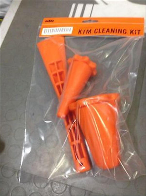 Kit lavaggio ktm per motocross cf da 3pz spazzola tappo marmitta cross motori