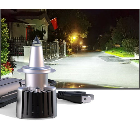 Lampade LED H7 Kit Canbus 120W QUARZO Luce 360° Lenticolare Auto Potenti Bianco Ghiaccio 6500K