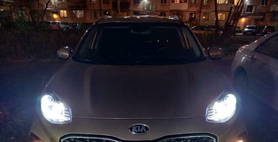 KIT FULL LED KIA SPORTAGE QL HB3 9005 CANBUS 360°LUMEN 9600 BIANCO FREDDO 6000K